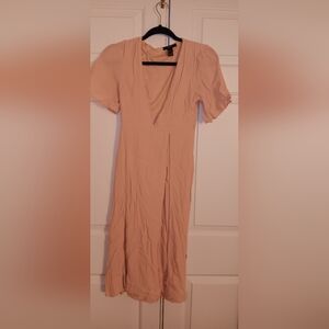 Soft Pink  Midi Dress